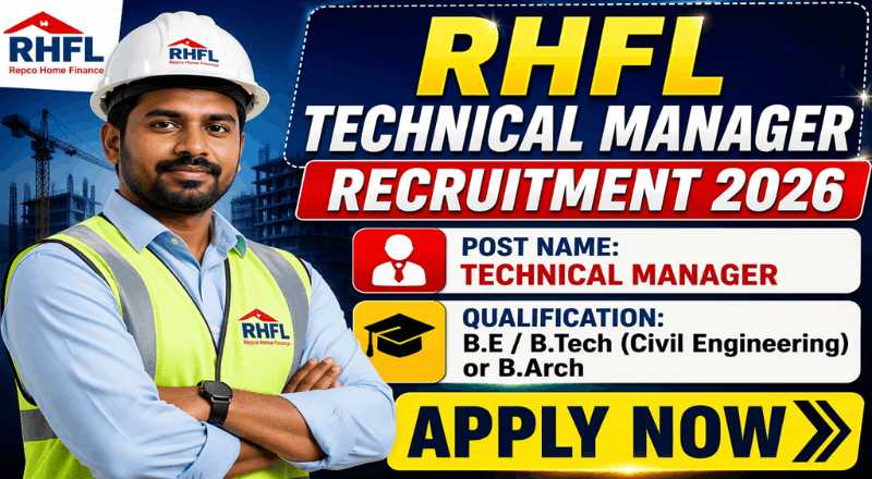 RHFL Technical Manager Recruitment 2026 