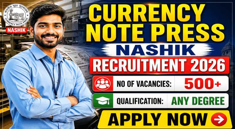 Currency Note Press Nashik Recruitment 2026