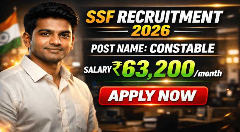 SSF Recruitment 2026