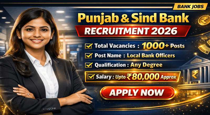 Punjab and Sind Bank Recruitment 2026
