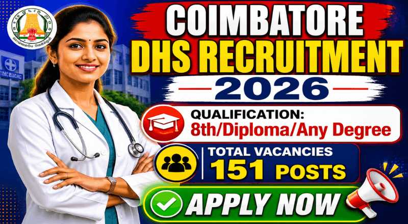 Coimbatore DHS Recruitment 2026