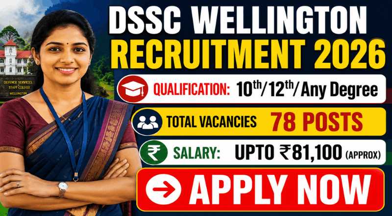 DSSC Wellington Group C Recruitment 2026