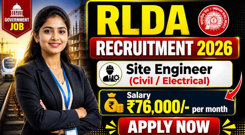 RLDA Site Engineer Recruitment 2026