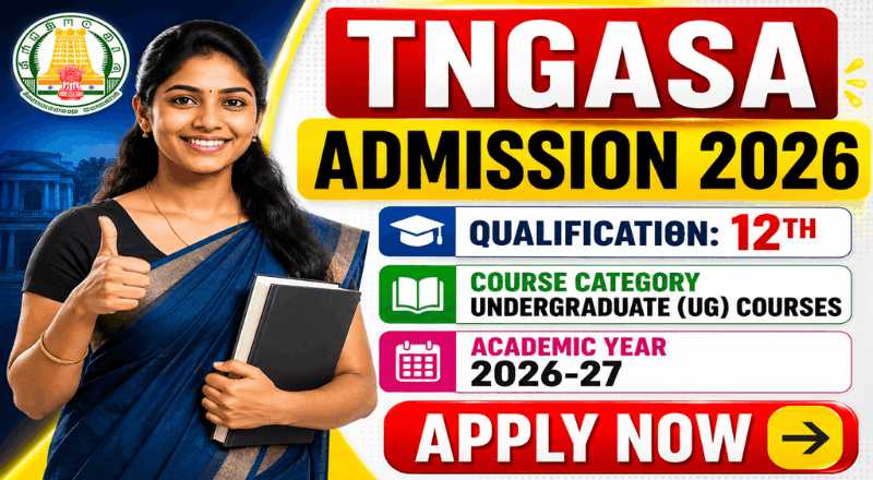 TNGASA Admission 2026