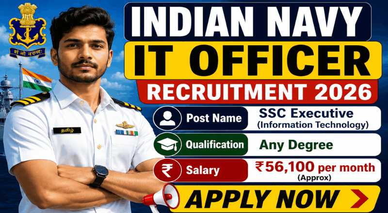 Indian Navy IT Officer Recruitment 2026