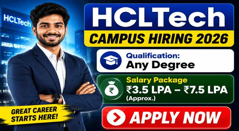 HCLTech Campus Hiring 2026
