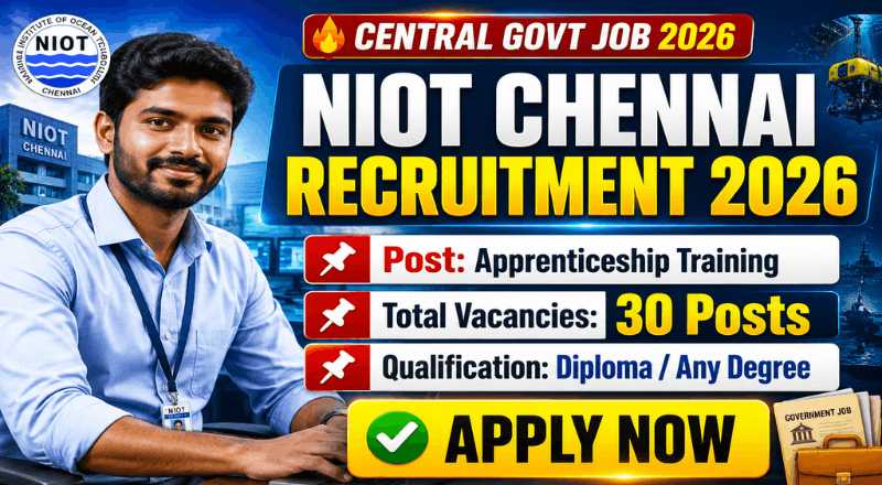 NIOT Chennai Recruitment 2026