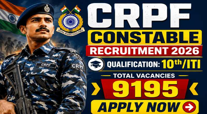CRPF Constable Recruitment 2026