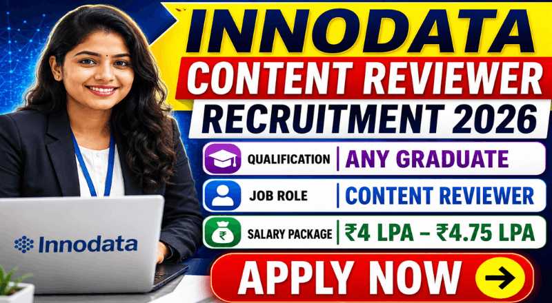Content Reviewer Job at Innodata India 2026