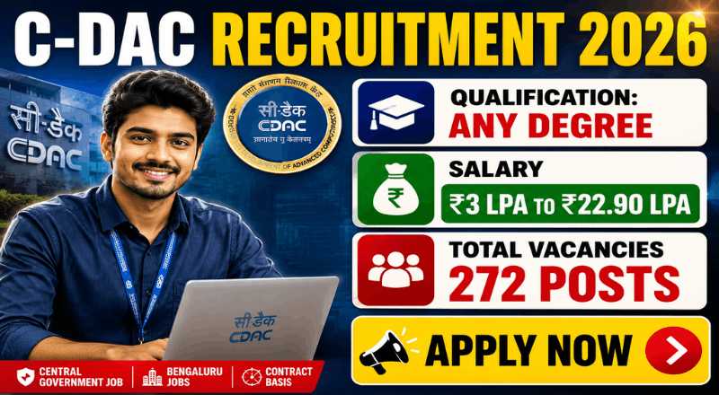 C-DAC Bengaluru Recruitment 2026